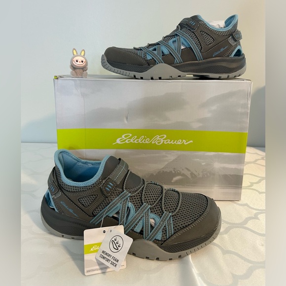 Eddie Bauer Gray and Blue Athletic Shoes - Picture 1 of 5